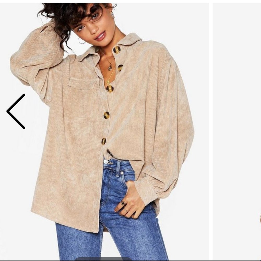 Oversized Button-Up Shirt *NEVER WORN*